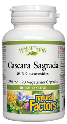 Natural Factors Cascara Sagrada (250mg) (90 VCaps) - Lifestyle Markets