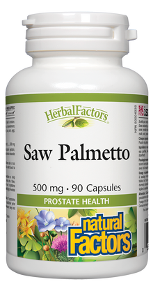 Natural Factors Saw Palmetto (500mg) (90 Capsules) - Lifestyle Markets
