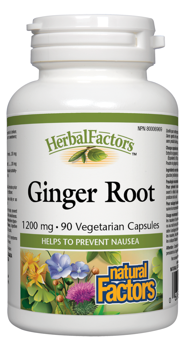 Natural Factors Ginger Root (1200mg) (90 VCaps) - Lifestyle Markets