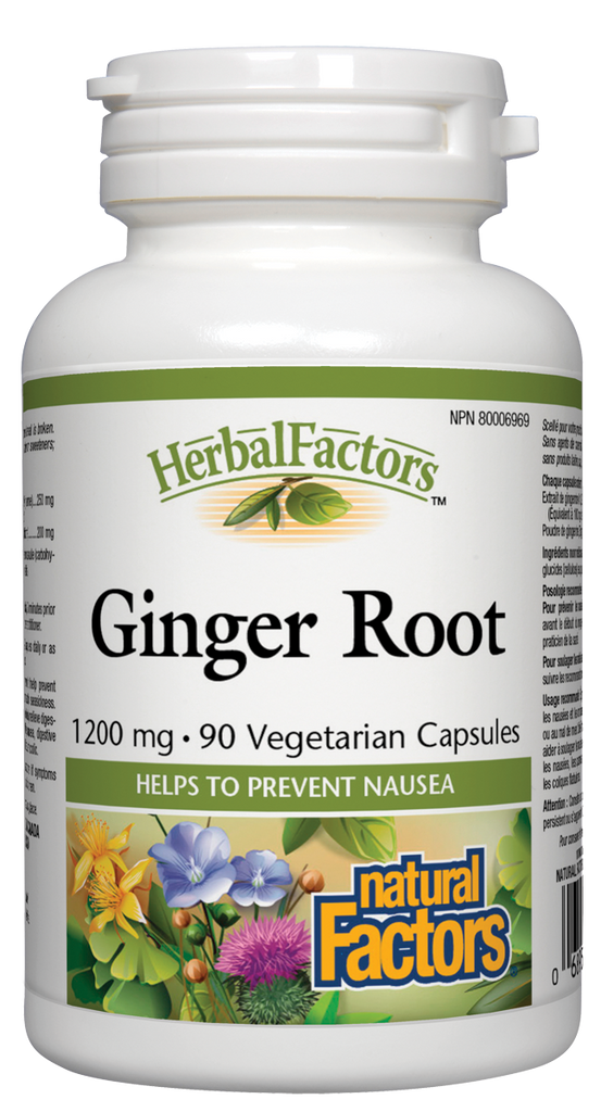 Natural Factors Ginger Root (1200mg) (90 VCaps) - Lifestyle Markets