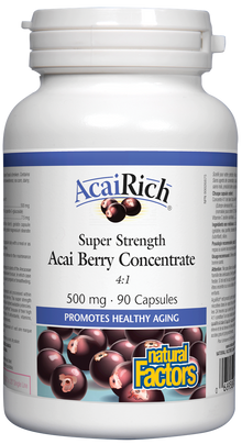 Natural Factors AcaiRich - Super Strength (500mg) (90 Capsules) - Lifestyle Markets