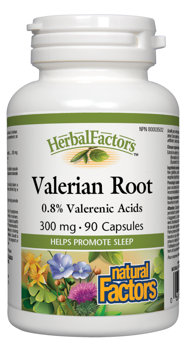 Natural Factors Valerian Root Extract (300mg) (90 Capsules) - Lifestyle Markets