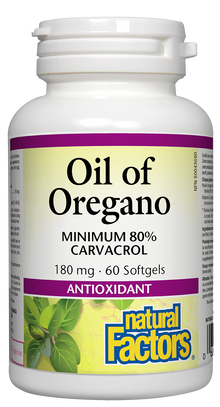 Natural Factors Organic Oregano Oil (60 Softgels) - Lifestyle Markets