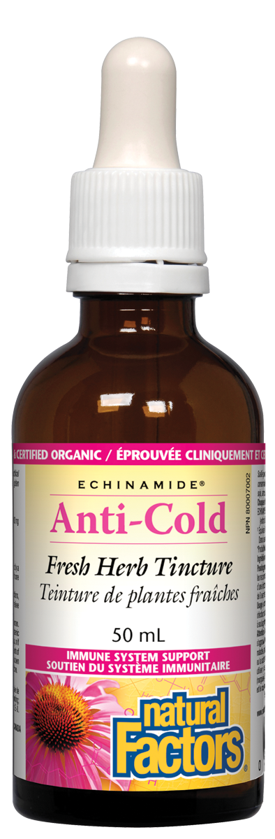 Natural Factors Echinamide Anti-Cold Fresh Herb Tincture (50ml) - Lifestyle Markets