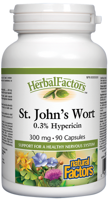Natural Factors St. John's Wort Extract (300mg) (90 Caps) - Lifestyle Markets
