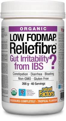 Natural Factors Reliefibre - Tropical  Flavour (268g) - Lifestyle Markets