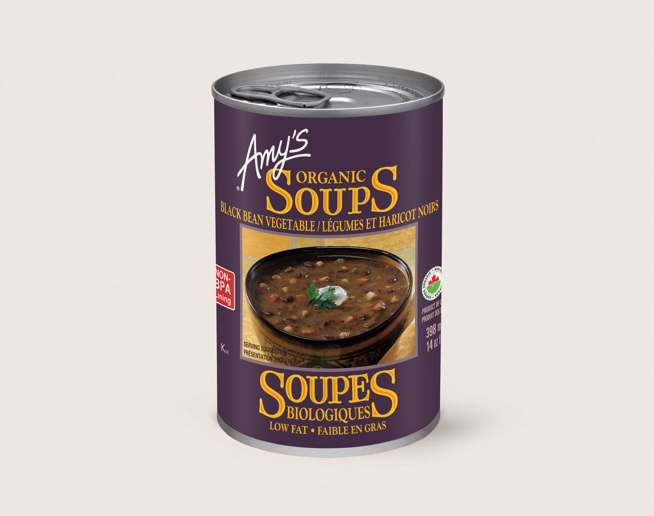 Amy's Kitchen Organic Black Bean Vegetable Soup (398ml) - Lifestyle Markets