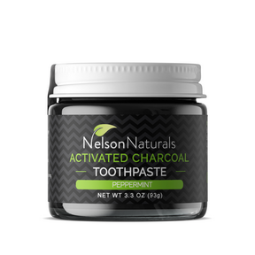 Nelson Naturals Activated Charcoal Toothpaste - Peppermint (60ml) - Lifestyle Markets