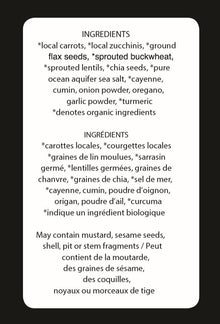 Okanagan Rawsome Carrot Crisps Spicy Chia-Hemp (150g) - Lifestyle Markets