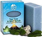 Mountain Sky Tea Tree & Mint Scrub Bar Soap(135g) - Lifestyle Markets
