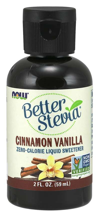Now Better Stevia Cinnamon Vanilla Liquid Sweetener (60ml) - Lifestyle Markets