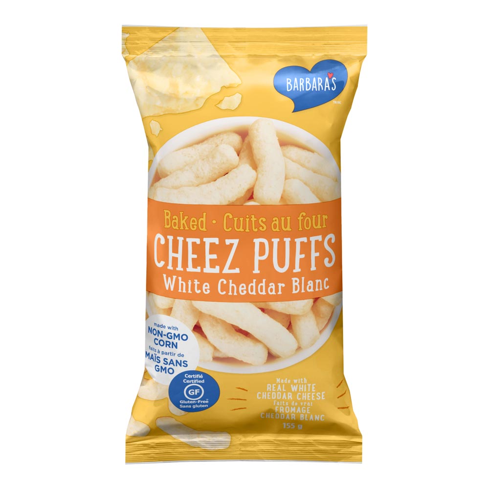 Barbaras Bakery Cheez Puffs - White Cheddar (198g) - Lifestyle Markets