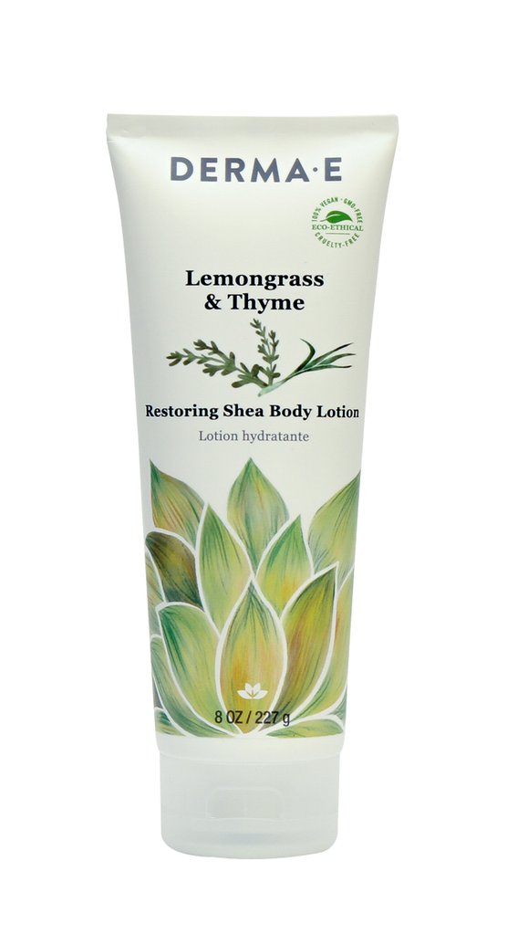 Derma E Lemongrass & Thyme Restoring Shea Body Lotion (227g) - Lifestyle Markets