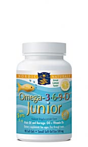 Nordic Naturals Omega 3-6-9 Junior (500mg) (90 Soft Gels) - Lifestyle Markets