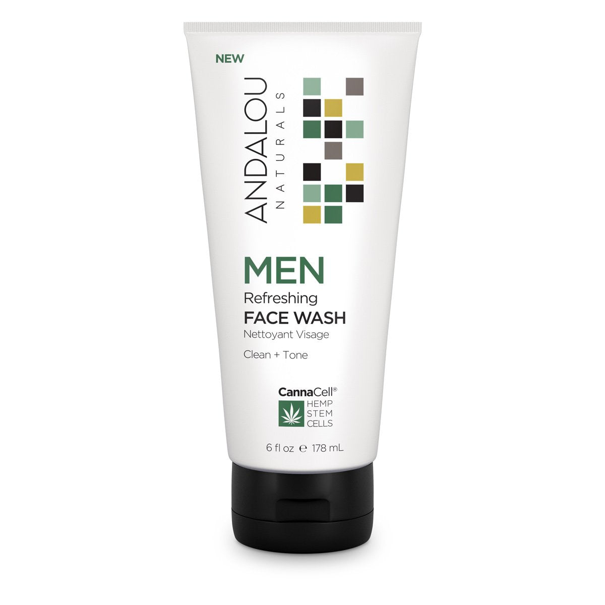 Andalou Naturals MEN Refreshing Face Wash (178ml) - Lifestyle Markets