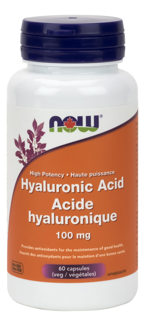 NOW Hyaluronic Acid (100mg) (60 VCaps) - Lifestyle Markets