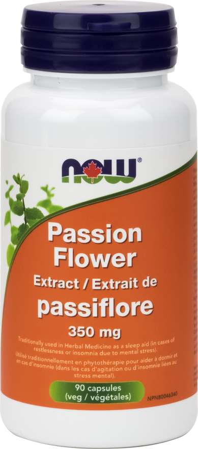 Now Passion Flower Extract 350mg (90 Vcaps) - Lifestyle Markets