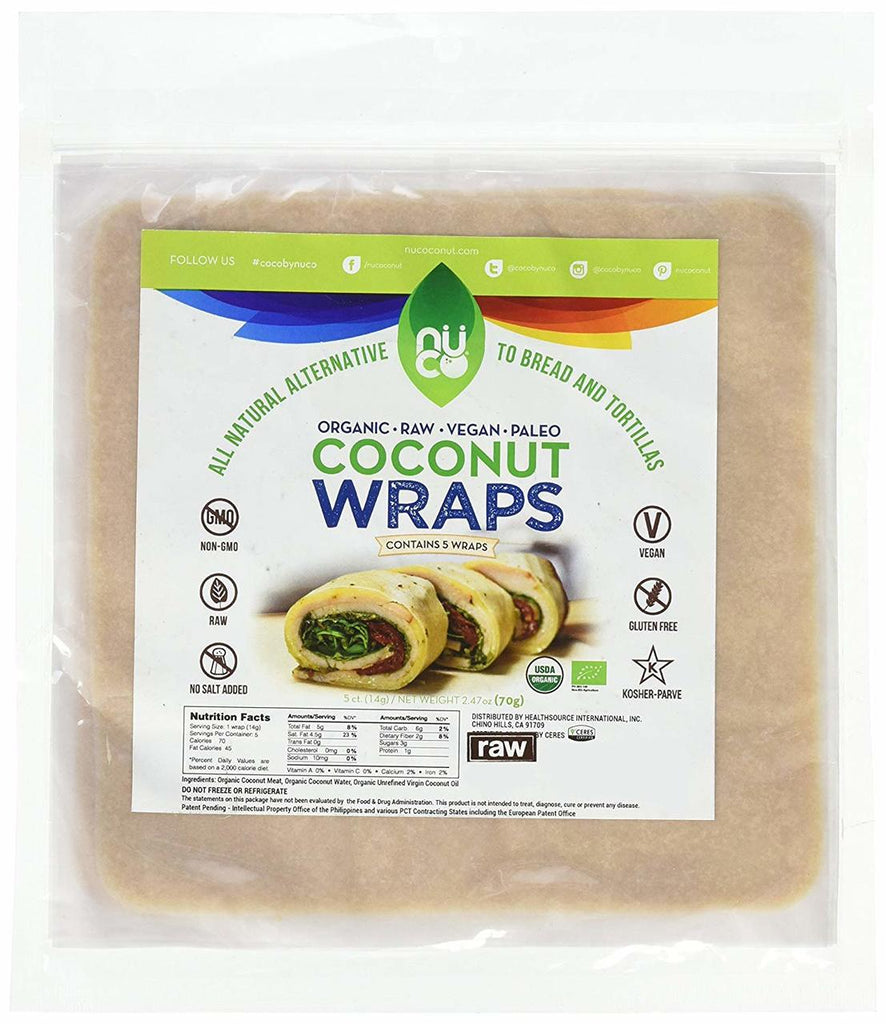 Nuco Raw Coconut Wraps (70g) - Lifestyle Markets