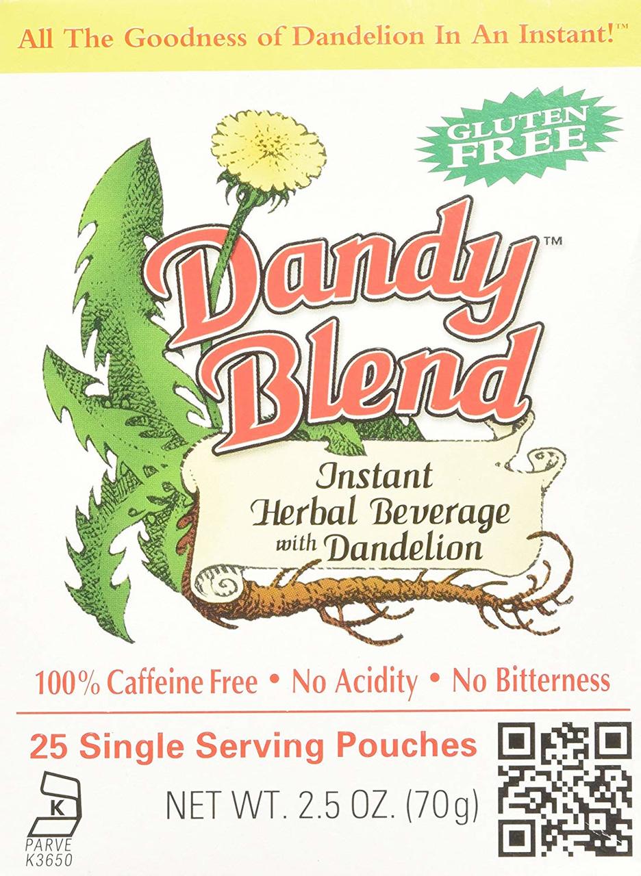Dandy Blend Instant Herbal Beverage with Dandelion, 25 single-serve packets