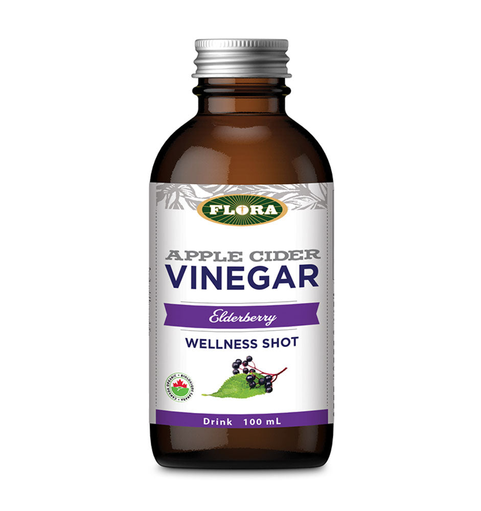 Flora Apple Cider Vinegar Shot - Elderberry (100ml) - Lifestyle Markets
