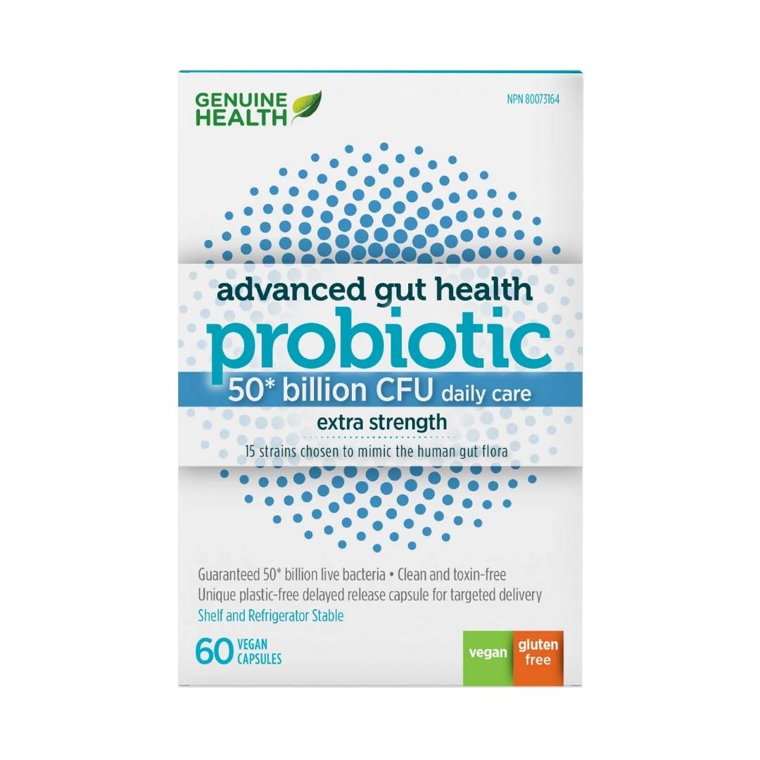 Genuine Health Advanced Gut Health Probiotic (50 billion CFU) - Lifestyle Markets