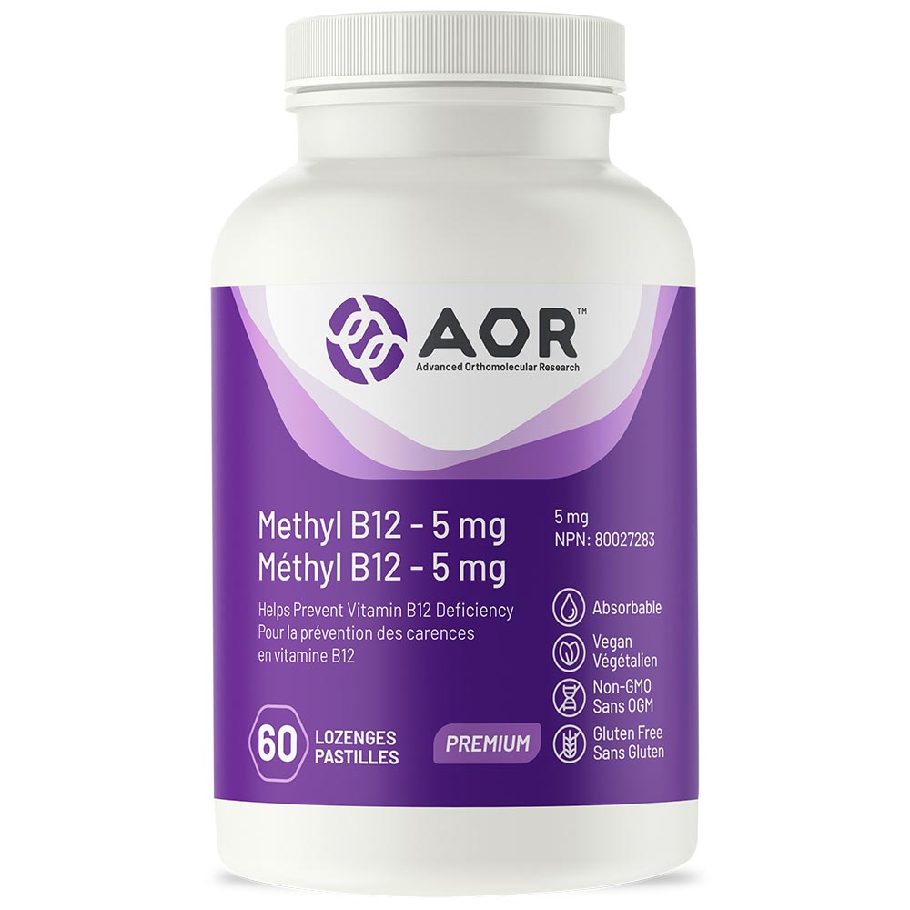 AOR Methylcobalamin (5mg) (60 Lozenges) - Lifestyle Markets