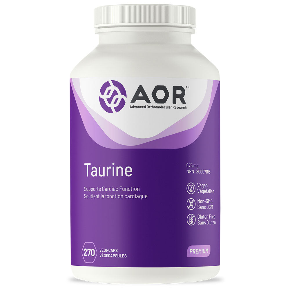 AOR Taurine (675mg) (270 Vegetable Capsules) - Lifestyle Markets