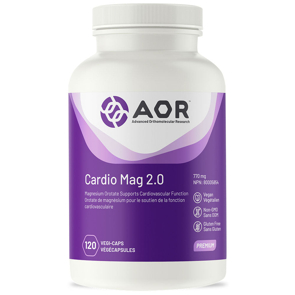AOR Cardio-Mag 2.0 (770mg) (120 Vegi-Capsules) - Lifestyle Markets