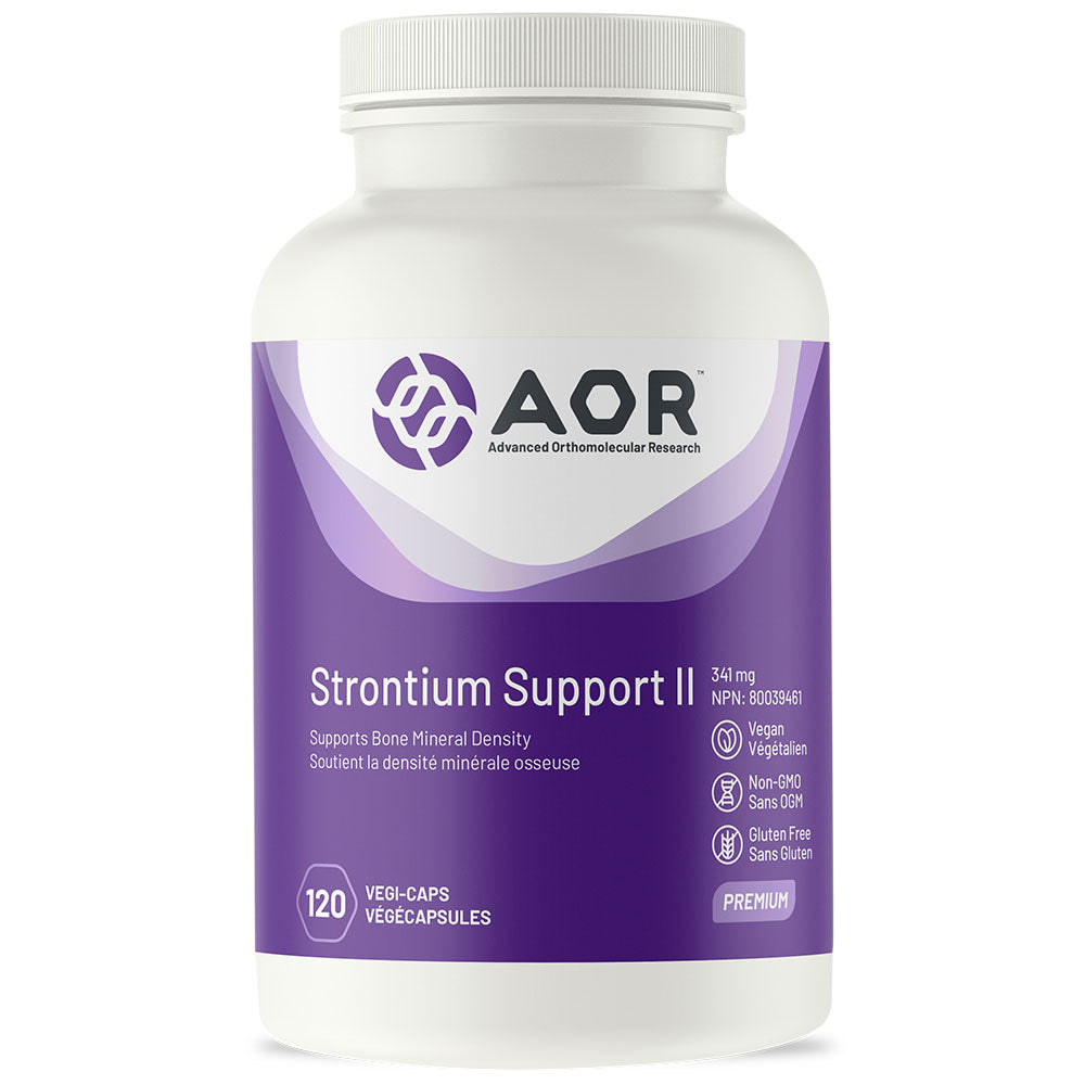 AOR Strontium Support II (341mg) (120 Vegi-Capsules) - Lifestyle Markets