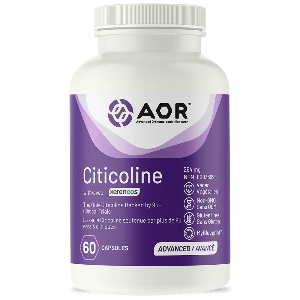 AOR Citicoline (264mg) (60 Vegi-Capsules) - Lifestyle Markets