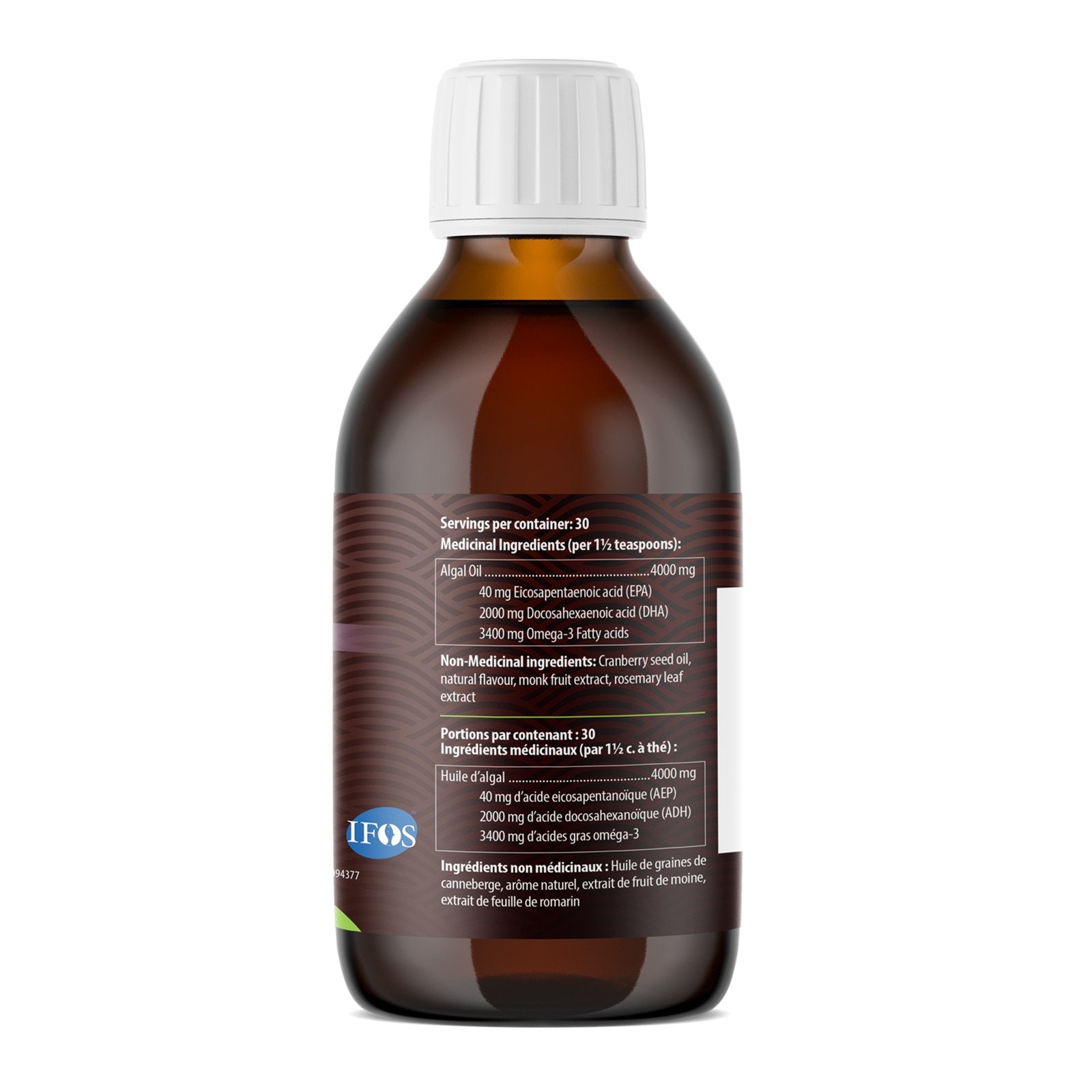 AquaOmega Omega-3 Algae Oil - Orange (225ml) - Lifestyle Markets