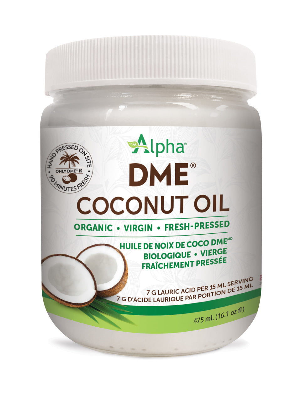 Alpha DME Organic Virgin Coconut Oil (1.75l) - Lifestyle Markets