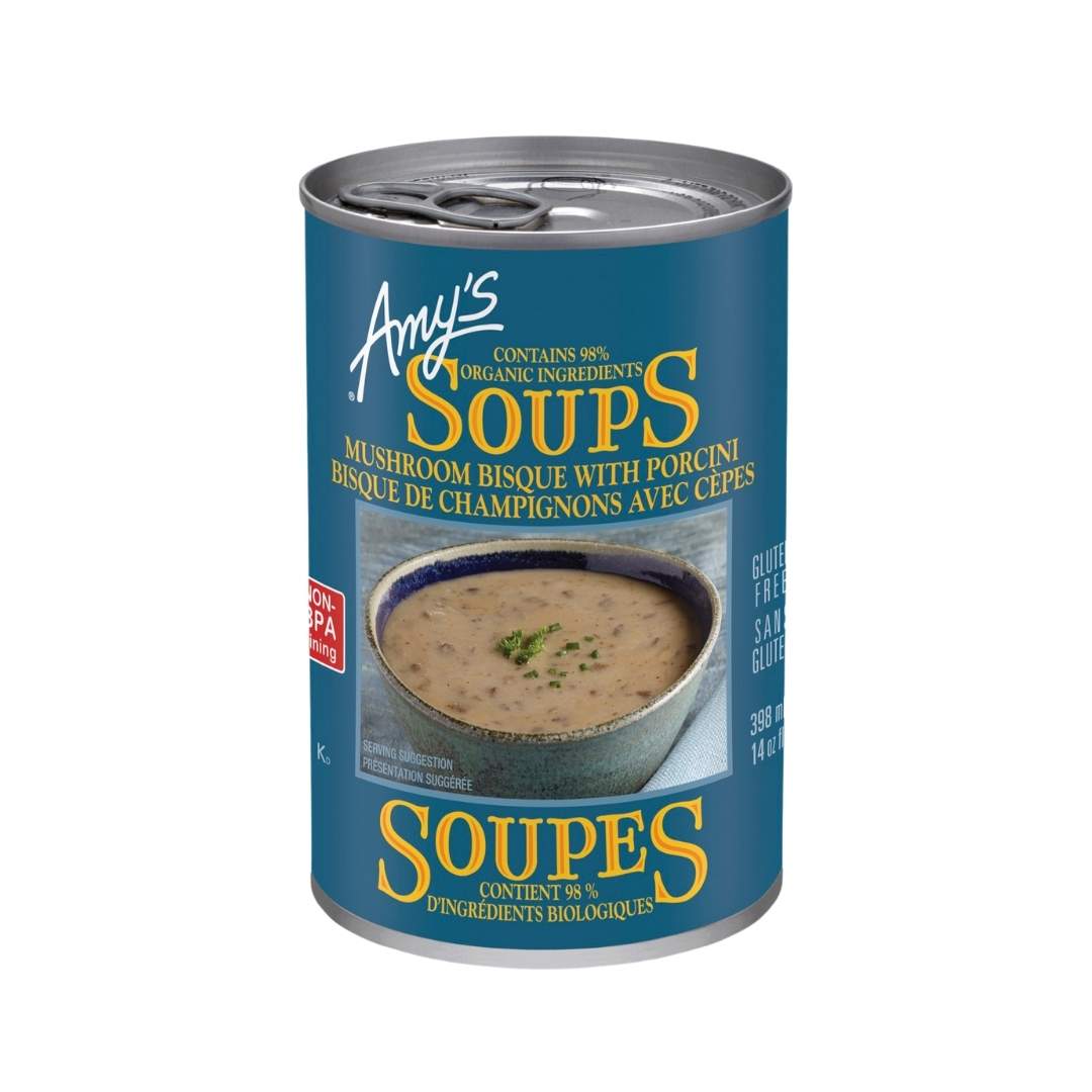 Amy's Kitchen Mushroom Bisque with Porcini Soup (398ml) - Lifestyle Markets