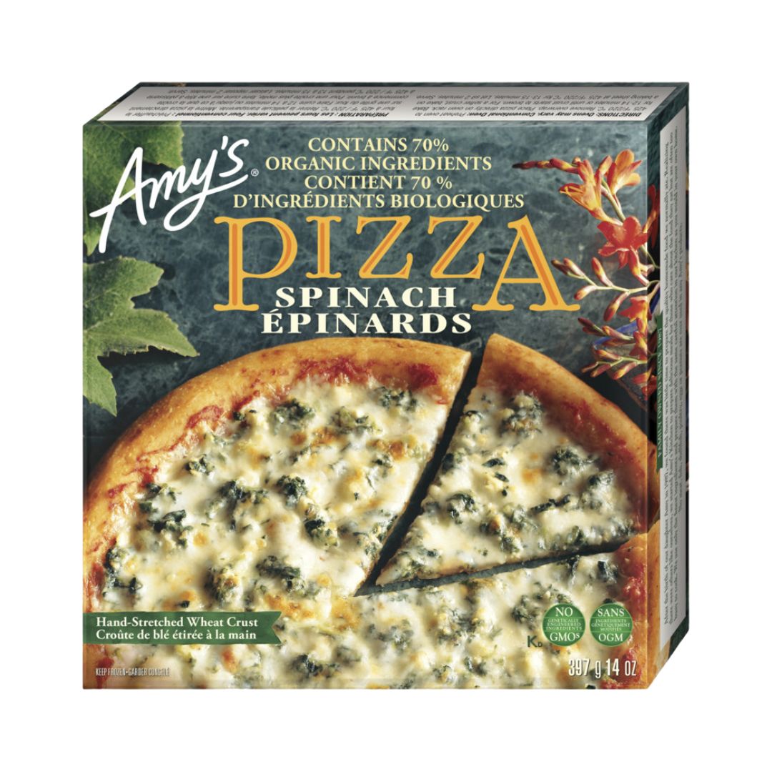 Amy's Kitchen Spinach Pizza (397g) - Lifestyle Markets