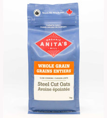 Anita's Organic Mill Slow Cooking Steel Cut Oats (1kg) - Lifestyle Markets