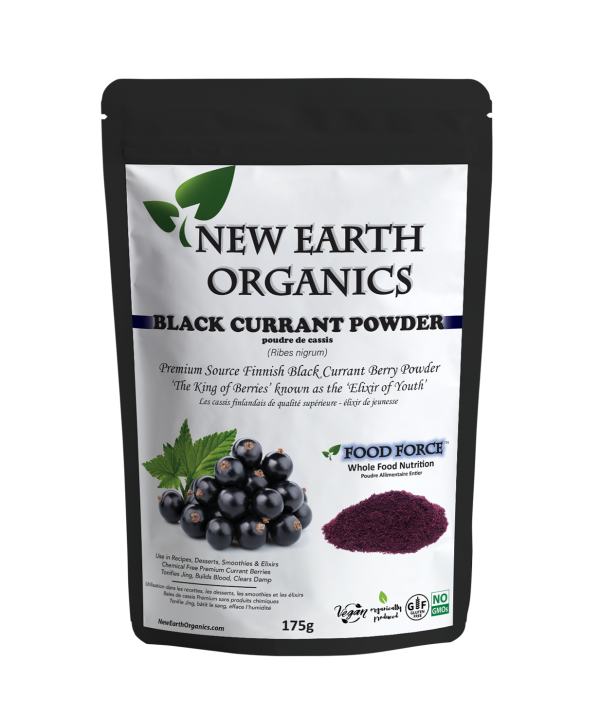 New Earth Organics Black Currant Powder (175g) - Lifestyle Markets
