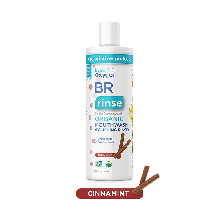 EssentialOxygen Organic Brushing Rinse - Cinnamint (473ml) - Lifestyle Markets