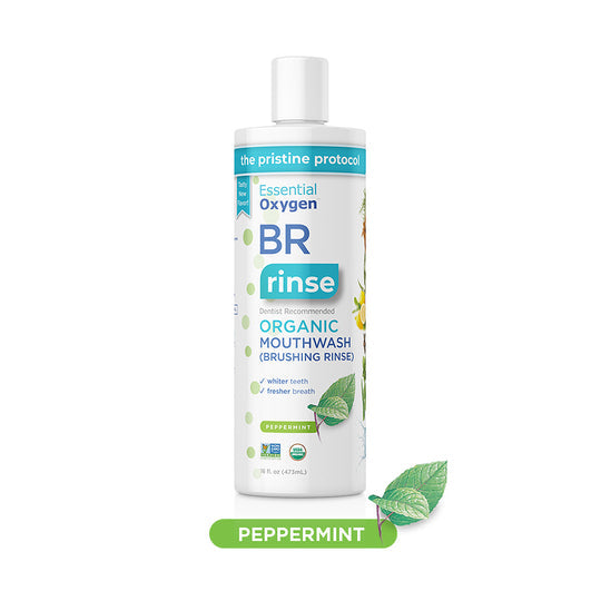 EssentialOxygen Organic Brushing Rinse - Peppermint (473ml) - Lifestyle Markets