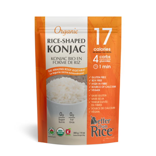 Better Than Rice Organic Rice-Shaped Konjac (385g) - Lifestyle Markets