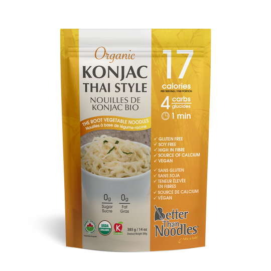 Better Than Noodles Organic Konjac Thai-Style Noodles (385g) - Lifestyle Markets