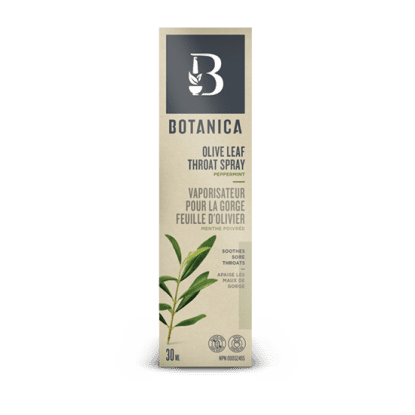 Botanica Olive Leaf Throat Spray  Peppermint (30ml) - Lifestyle Markets