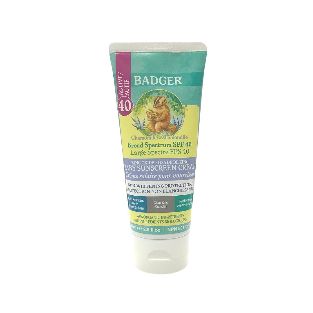 Badger Baby Sunscreen SPF40 (87ml) Lifestyle Markets
