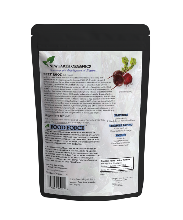 New Earth Organics Beet Root Powder (200g) - Lifestyle Markets