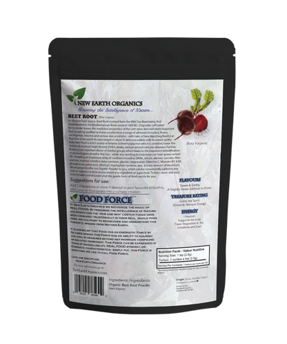 New Earth Organics Beet Root Powder (200g) - Lifestyle Markets