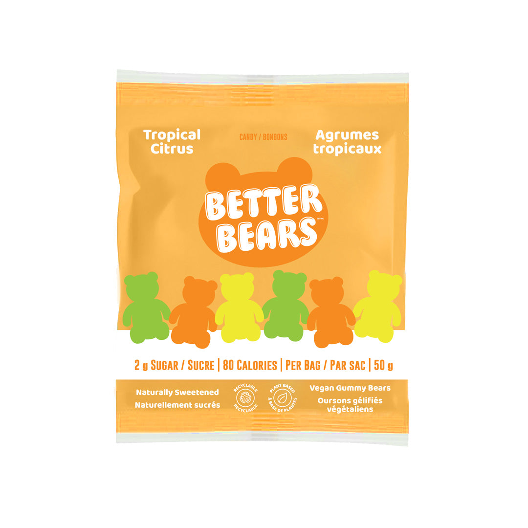 Better Bears Vegan Gummies - Tropical Citrus (50g) - Lifestyle Markets