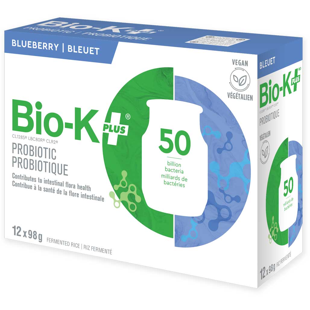 BIO-K+ Blueberry Non-Dairy Probiotic Drink (12x98g) - Lifestyle Markets