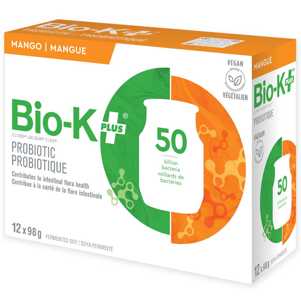 BIO-K+ Soy Mango Probiotic Drink (12x98g) - Lifestyle Markets