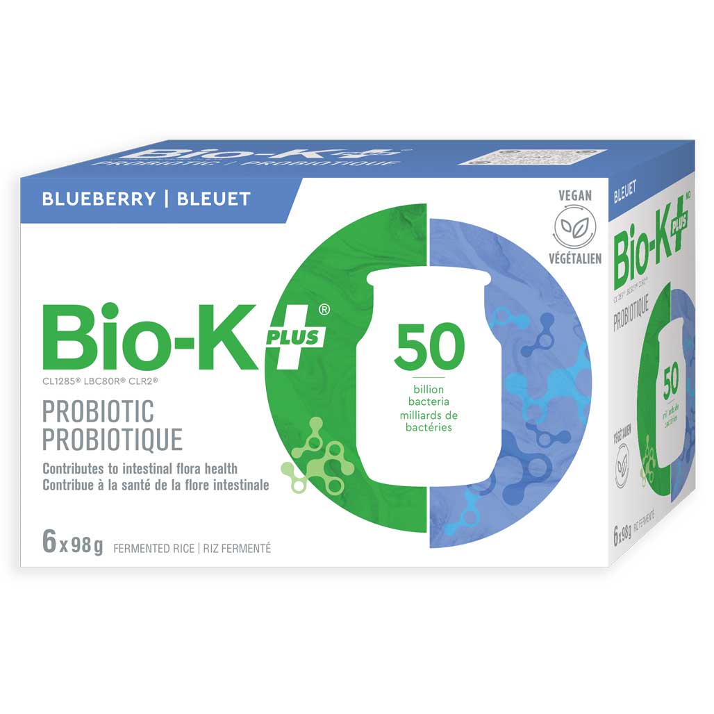 BIO-K+ Blueberry Non-Dairy Probiotic Drink (6x98g) - Lifestyle Markets
