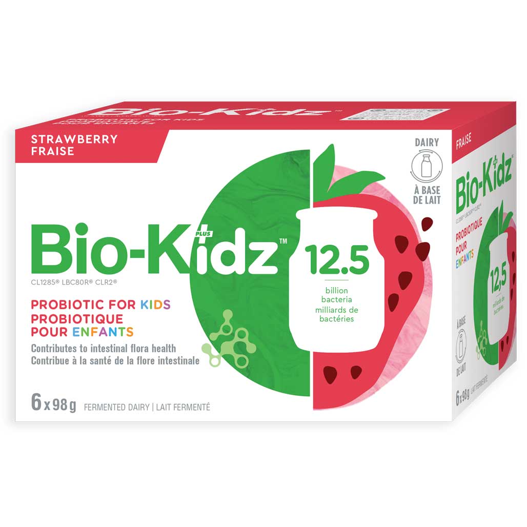 BIO-Kidz Strawberry Non-Dairy Probiotic Drink (6x98g) - Lifestyle Markets
