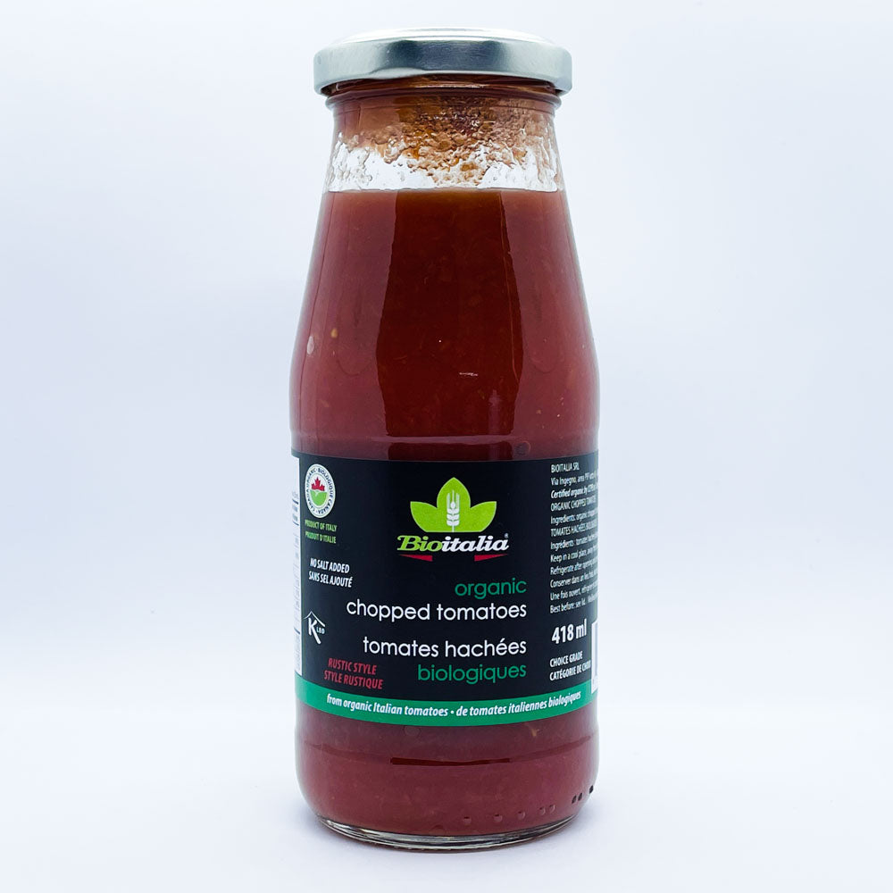 Bioitalia Organic Chopped Tomatoes (418ml) - Lifestyle Markets